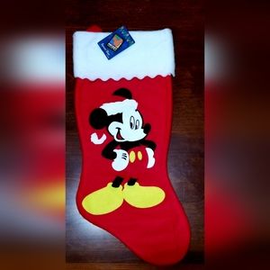 21" Long Mickey Mouse Santa's Best Disney Unlimited Christmas Stocking nwt
